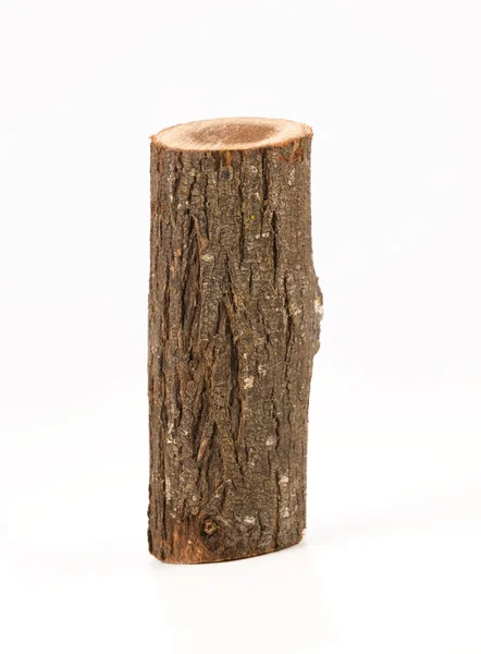 Dřevo izolované na bílém pozadí — Stock fotografie