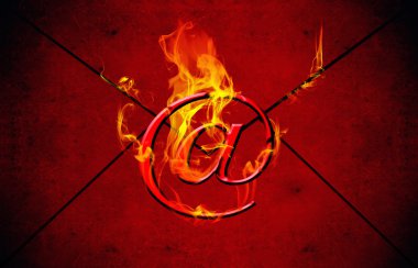 burnig e-posta simgesi