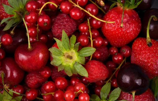 Свіжий червоний фруктовий фон — стокове фото