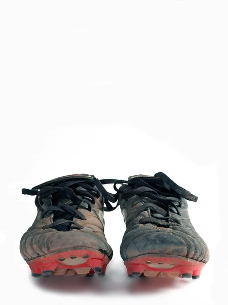 Piłki buty na białym tle — Zdjęcie stockowe