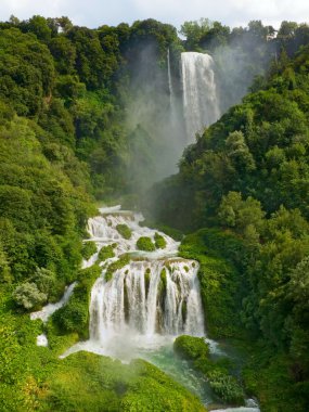 Marmore waterfalls in italy clipart