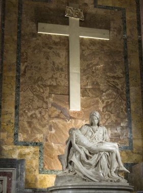 Michelangelo's Pietà in St. Peter's Basilica in Rome