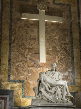 Michelangelo's Pietà in St. Peter's Basilica in Rome clipart