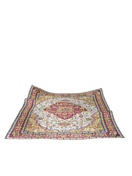 Turecki dywan na białym tle — Zdjęcie stockowe