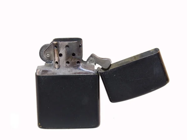 Black lighter isolated on white — Stock Photo, Image