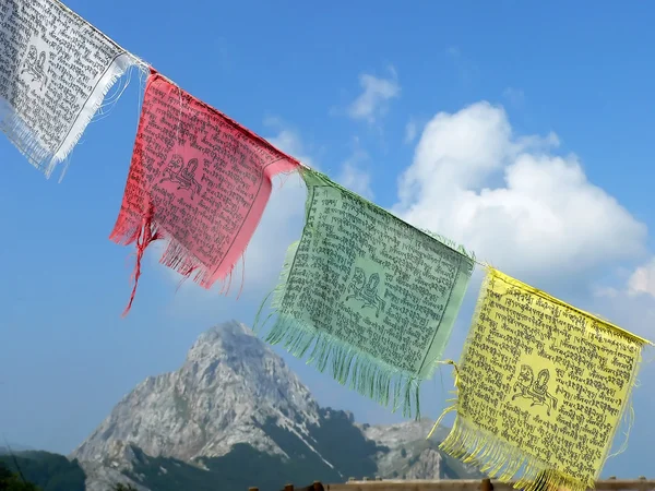 stock image Tibetan prayer flags