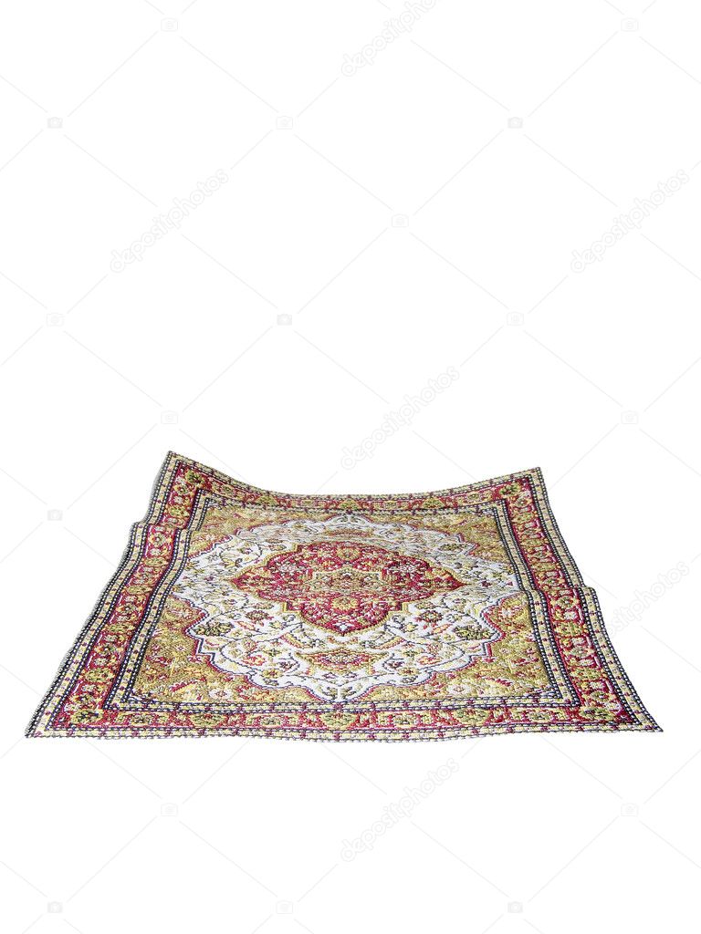Turkish carpet isolated on white background