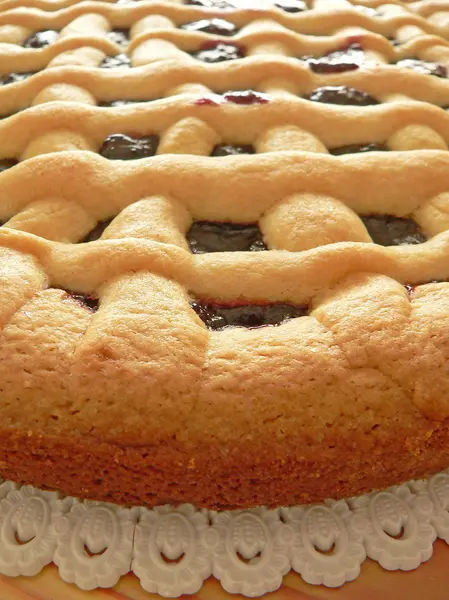 stock image A fruit tart close up