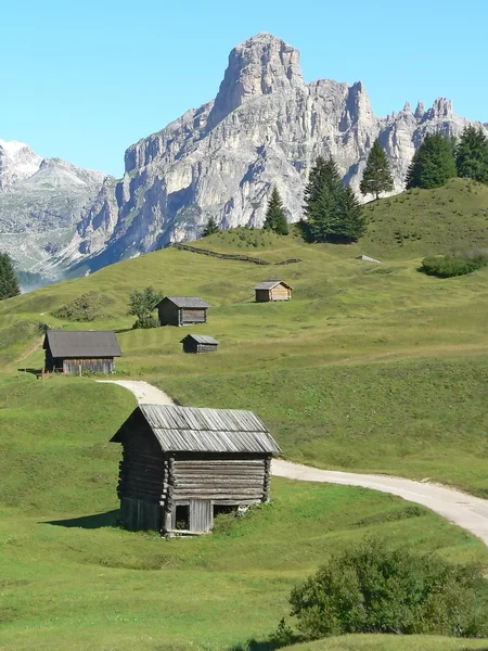 stock image Wood house in mountain