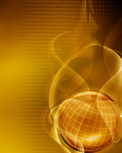 Golden abstract background with copy space — Stock Photo, Image