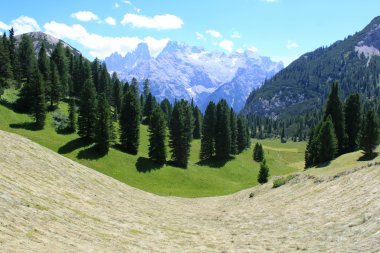 ALM ve dolomites Alp dağlarında