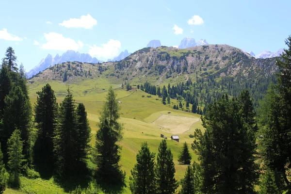 Alm és a dolomit-hegység — Stock Fotó