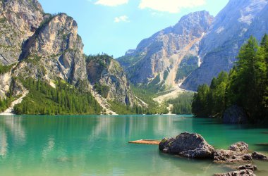 Lake prags dolomites Alpleri'nde