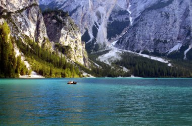 Lake prags dolomites Alpleri'nde