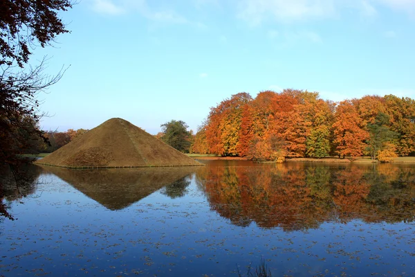 Parc Branitz et paysage d'automne — Photo