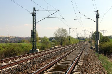 Rail railway track clipart