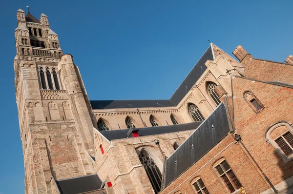 Notr Dame church at Brugge - Belgium — Stock Photo, Image