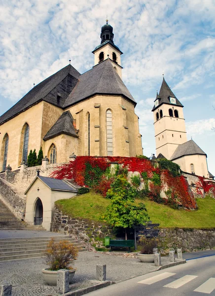 stock image Parish church and Church of our Lady - Kitzbuhel Austria