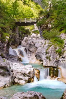 Dolomiti - Val Cimoliana Waterfall clipart