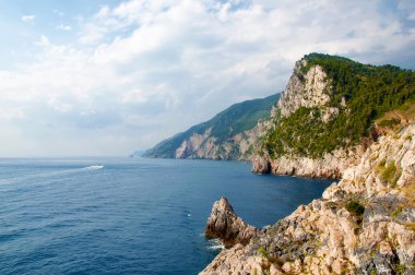 Porto venere deniz ve dağlar, cinque Terre'nin