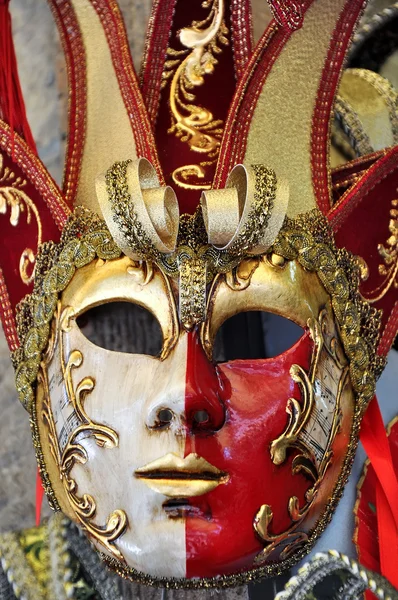 Venetian Mask - Fancy red-white gentleman