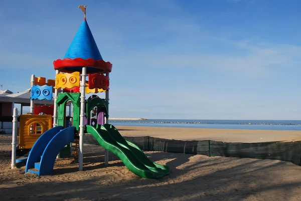 stock image The beach, the harbor and the promenade of Pescara