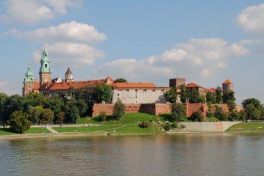 Krakow, Polonya, Avrupa 'daki wawel kalesi