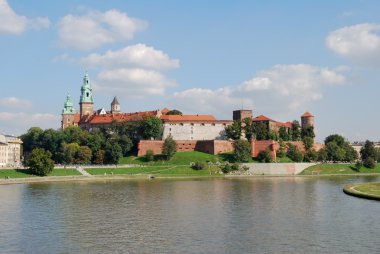 Krakow, Polonya, Avrupa 'daki wawel kalesi