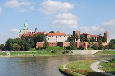 Krakow, Polonya, Avrupa 'daki wawel kalesi