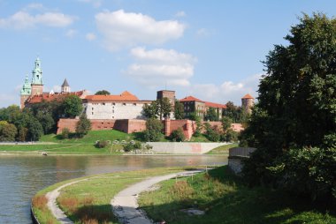 Krakow, Polonya, Avrupa 'daki wawel kalesi