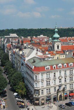 Prag, Çek repulic, saraylar, köprü ve kale ile başkenti