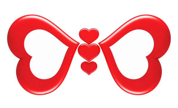 Butterfly_love_symbol — Zdjęcie stockowe