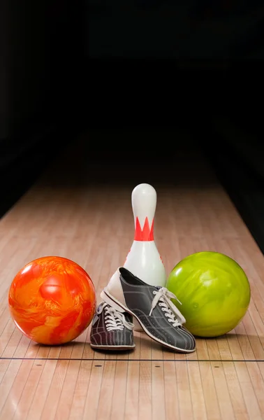 Bowling-Zusammensetzung — Stockfoto