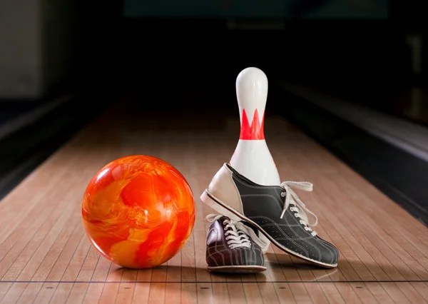 Bowling composition — Stock Photo, Image
