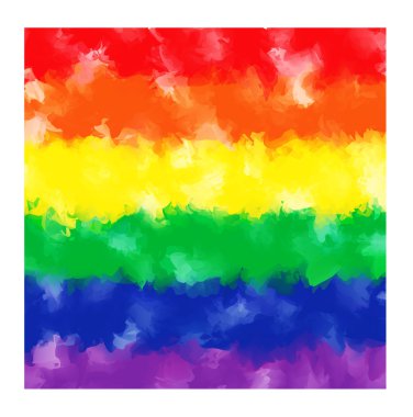 Rainbow watercolor background clipart