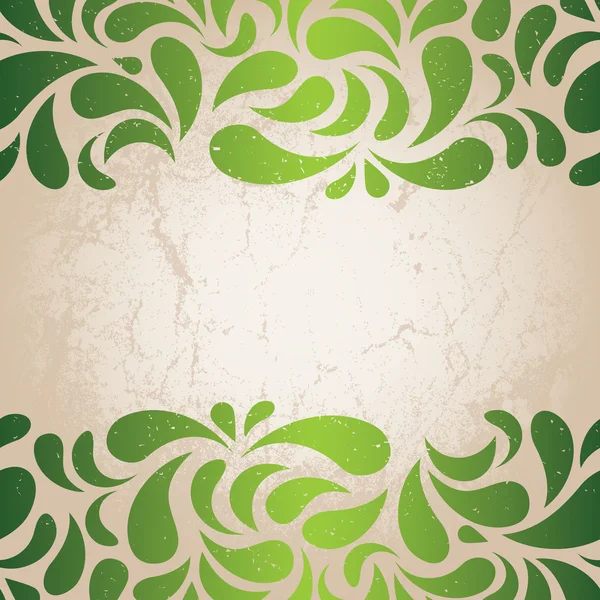 Green vintage wallpaper — Stock Vector