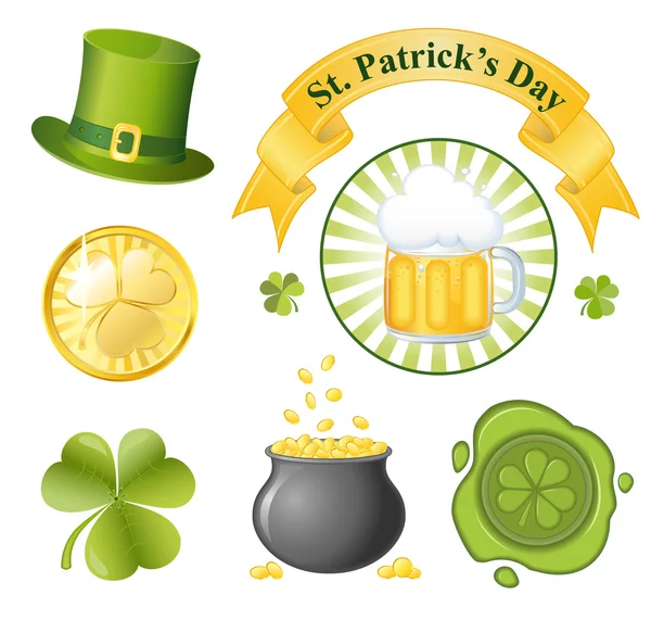 stock vector St. Patrick's Day icon set