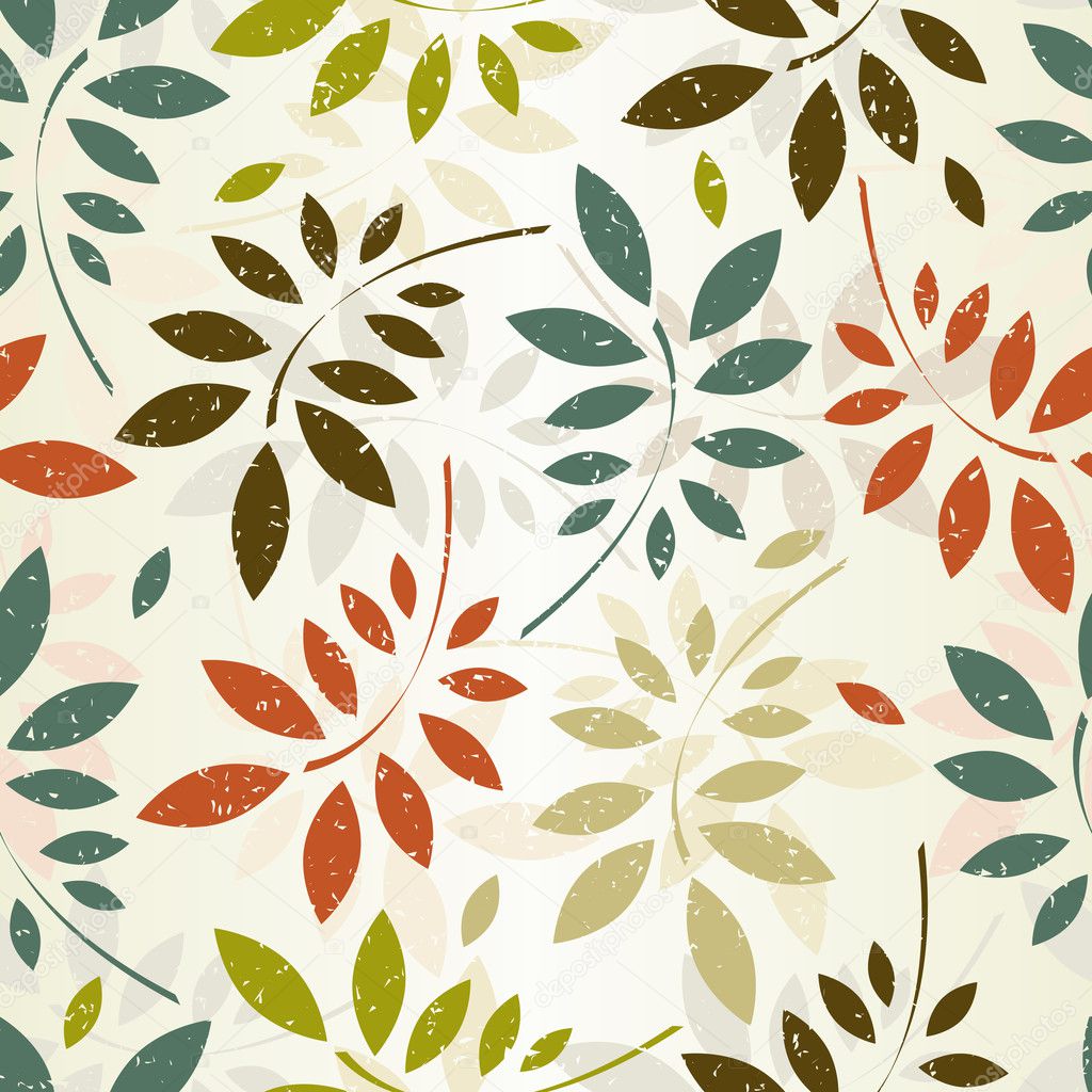 Seamless leaves wallpaper