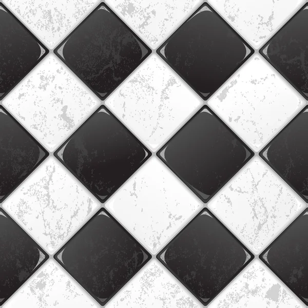 Black And White tile — Stock Vector