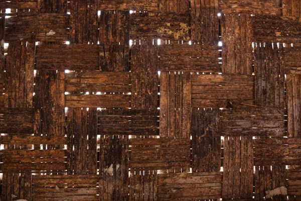 Proutěný rozdělení bambusové stěny — Stock fotografie