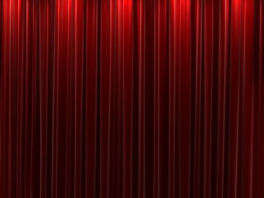 Red velvet curtains background clipart