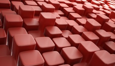 3D blocks abstrct background red clipart