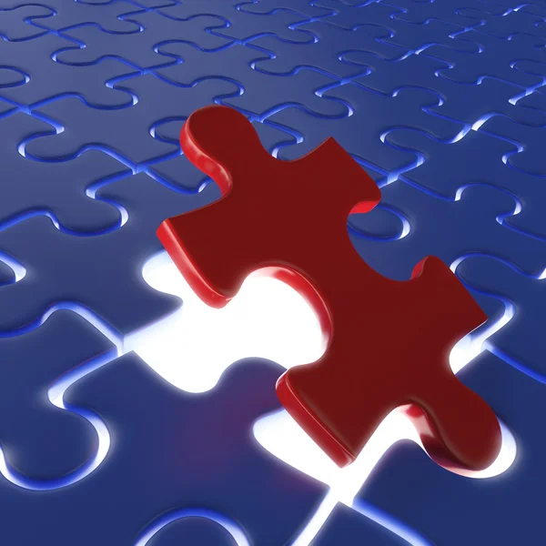 stock image Last puzzle piece