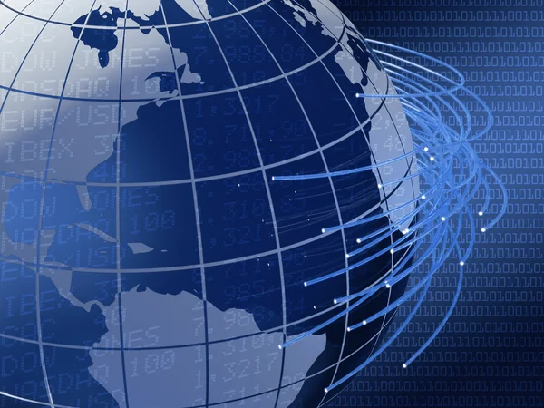 Globales Hintergrunddesign für Telekommunikation — Stockfoto