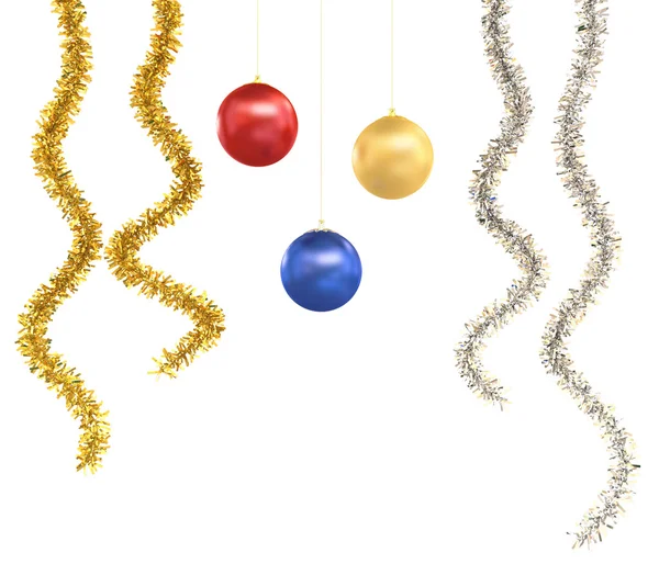 Geïsoleerde Kerst ornamenten — Stockfoto
