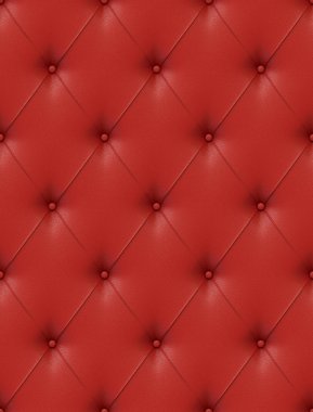 Red leather upholstery clipart