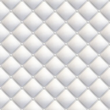 White leather upholstery seamless diagonal clipart