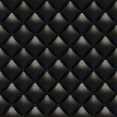 Black leather upholstery texture seamless clipart