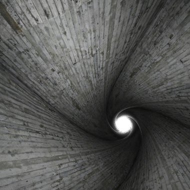 Spiral concrete tunnel clipart