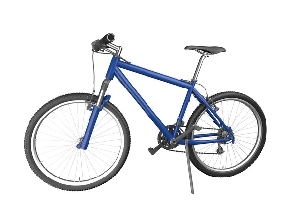 Голубой горный велосипед — стоковое фото